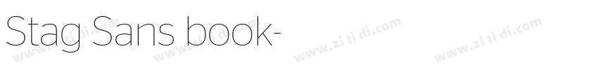 Stag Sans book字体转换